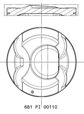 MAHLE 681PI00110002 Поршень