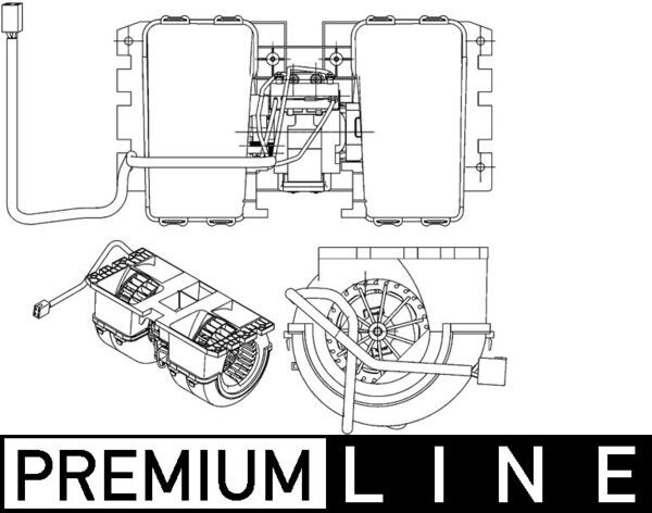 MAHLE AB144000P Вентилятор салону