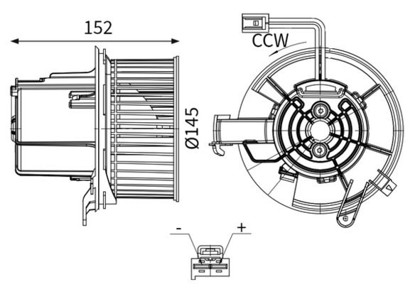 MAHLE AB147000S Компресор салону