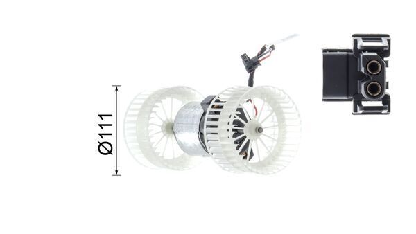 MAHLE AB152000P Вентилятор салону