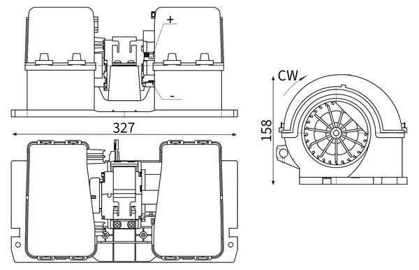 MAHLE AB31000S Вентилятор салону