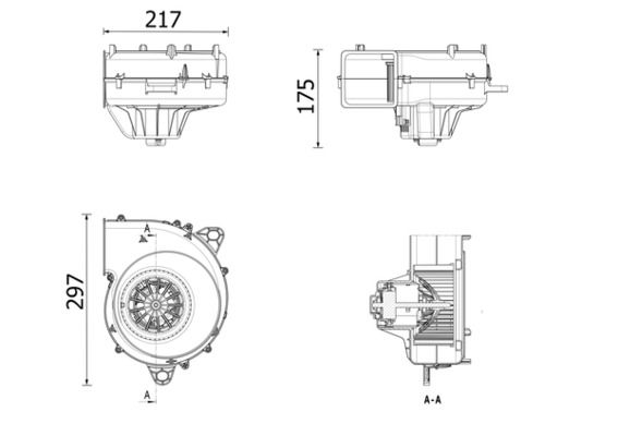 MAHLE AB322000P Вентилятор салону