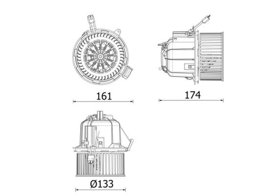 MAHLE AB328000P Компресор салону