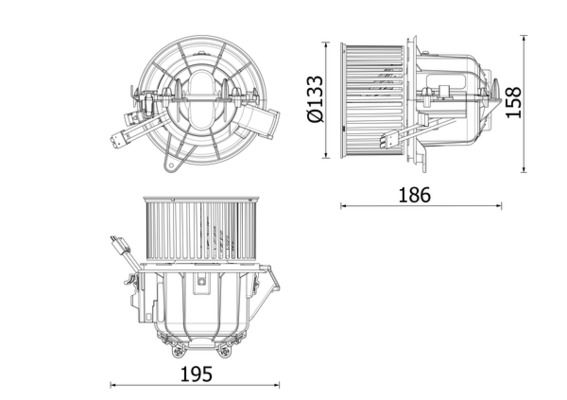 MAHLE AB341000P Вентилятор салону