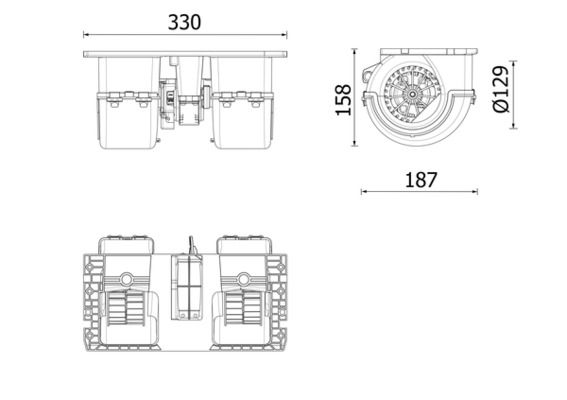 MAHLE AB350000P Вентилятор салону