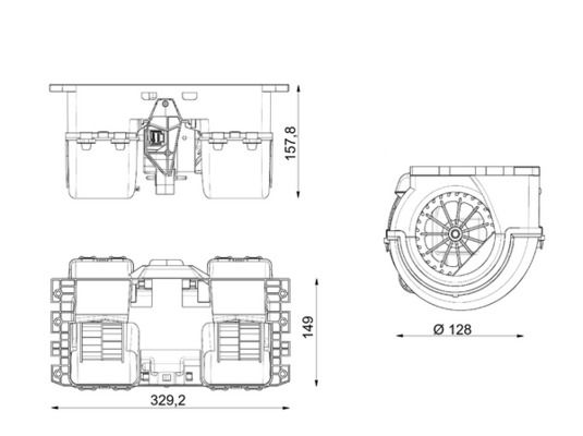 MAHLE AB405000P Вентилятор салону