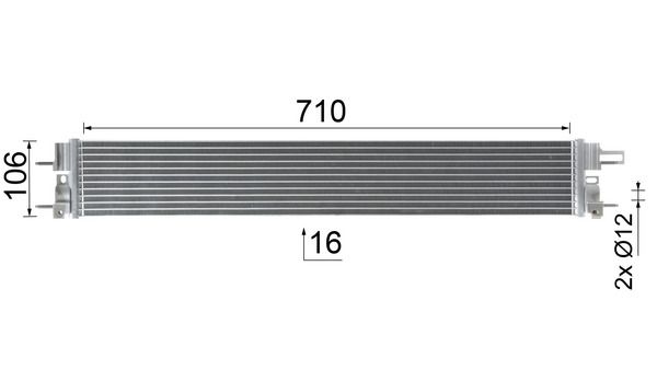 MAHLE AC1126000P Конденсатор, система кондиціонування повітря