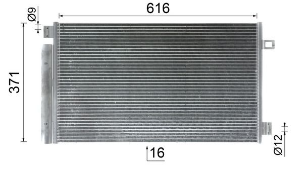 MAHLE AC1127000P Конденсатор, система кондиціонування повітря