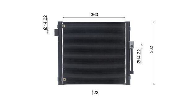 MAHLE AC1147000S Конденсатор без хладогену