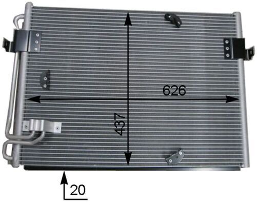 MAHLE AC174000S Конденсатор, система кондиціонування повітря