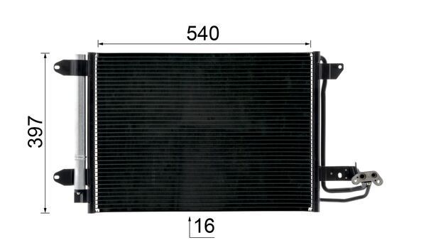 MAHLE AC324000S Конденсатор, система кондиціонування повітря