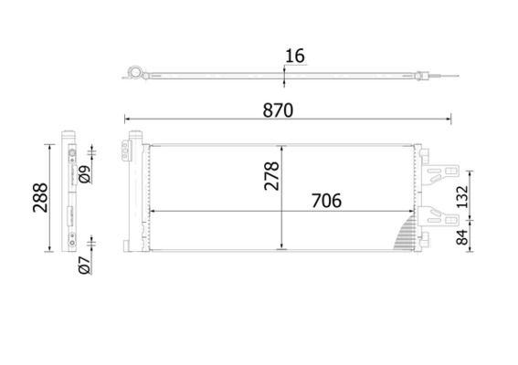 MAHLE AC368000S Радіатор кондиціонера Citroen Jumper/Peugeot Boxer 06-