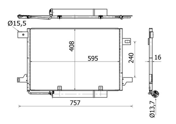MAHLE AC369000S Конденсатор, система кондиціонування повітря
