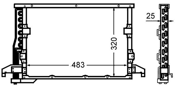 MAHLE AC512000S Конденсатор, система кондиціонування повітря