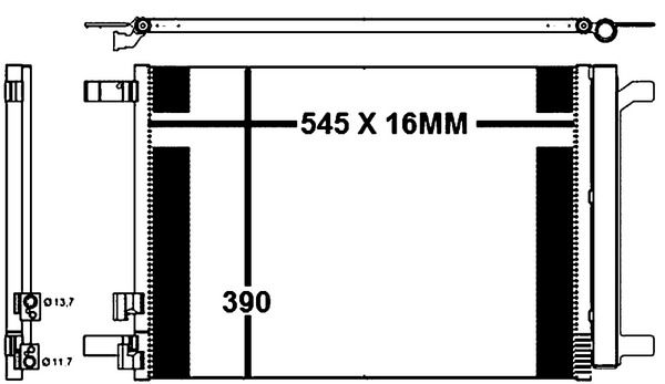 MAHLE AC772000P Конденсатор, система кондиціонування повітря