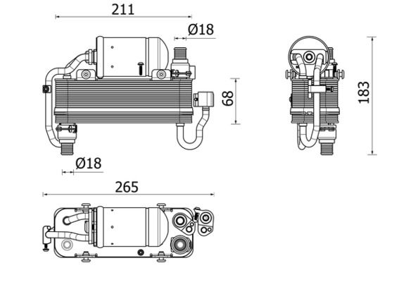 MAHLE AC960000P Радіатор кондиціонера (з осушувачем) BMW 5 (G30/F90) 17-/7 (G11/G12) 15-