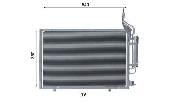 MAHLE AC975000P Конденсатор, система кондиціонування повітря