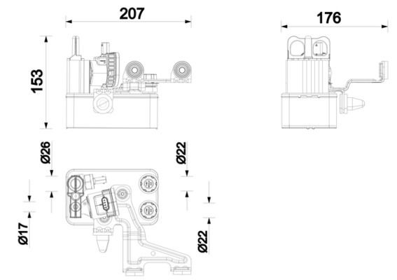 MAHLE ACH14000P Теплообмінник високовольтної АКБ