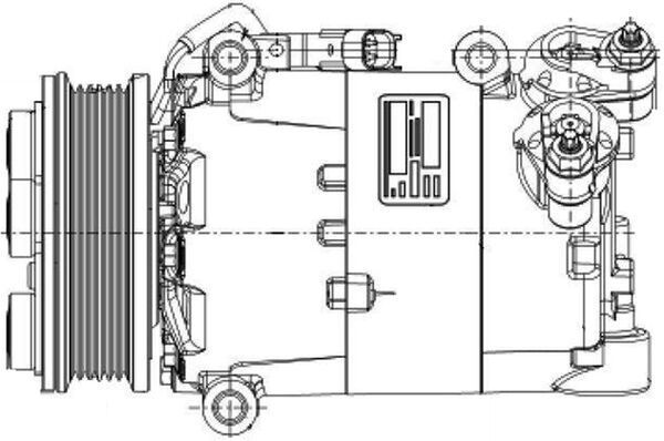 MAHLE ACP1360000P Компресор, система кондиціонування повітря