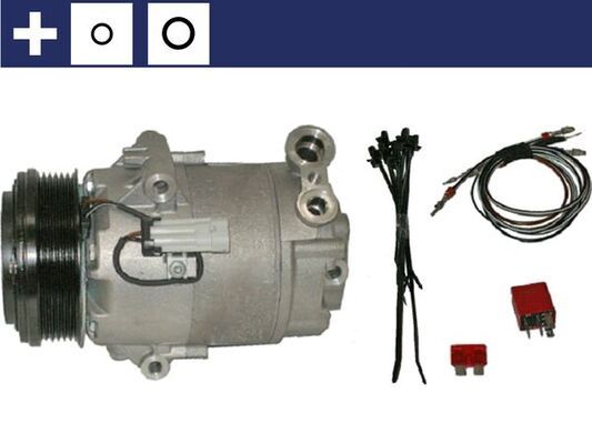 MAHLE ACP24000S Компресор кондиціонера Opel Astra/Zafira 1.7D 04-15