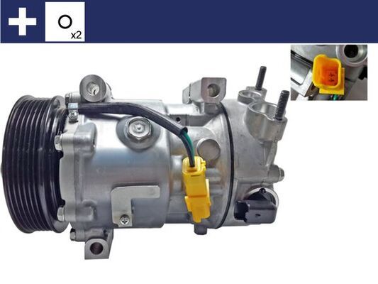 MAHLE ACP359000S Компресор кондиціонера Citroen Berlingo/Peugeot Partner 1.6HDI 08-