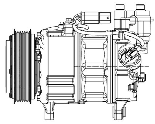 MAHLE ACP599000P Компресор, система кондиціонування повітря