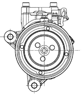 MAHLE ACP599000P Компресор, система кондиціонування повітря