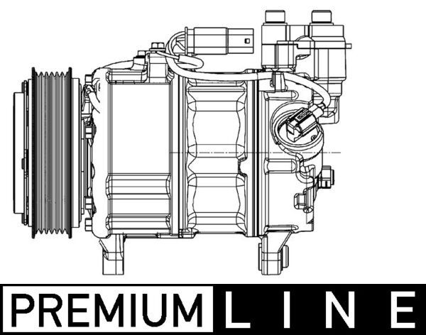 MAHLE ACP599000P Компресор, система кондиціонування повітря