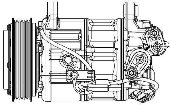 MAHLE ACP599000P Компресор, система кондиціонування повітря