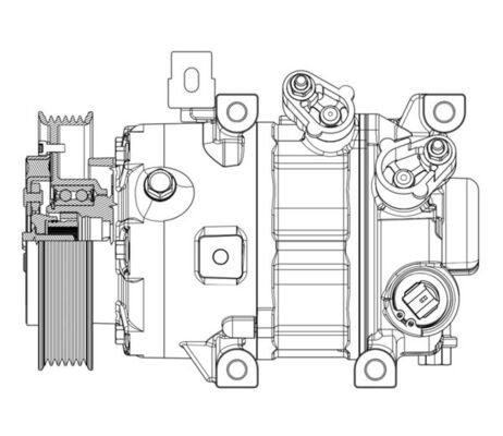 MAHLE ACP635000P Компресор, система кондиціонування повітря