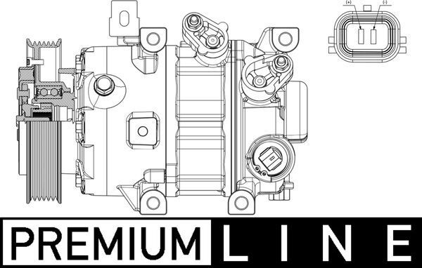 MAHLE ACP635000P Компресор, система кондиціонування повітря