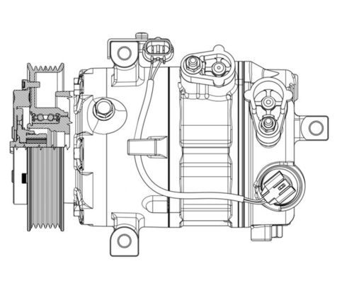 MAHLE ACP637000P Компресор, система кондиціонування повітря