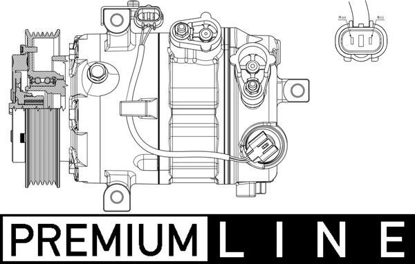 MAHLE ACP637000P Компресор, система кондиціонування повітря