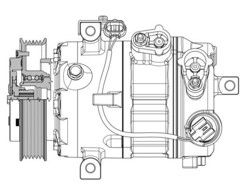 MAHLE ACP637000P Компресор, система кондиціонування повітря