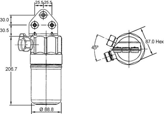 MAHLE AD187000S Осушувач, система кондиціонування повітря