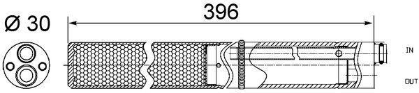 MAHLE AD244001S Осушувач кондиціонера VW Caddy III 04-15