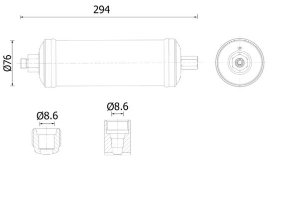 MAHLE AD320000S Осушувач, система кондиціонування повітря