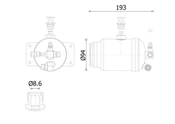 MAHLE AD326000S Осушувач, система кондиціонування повітря