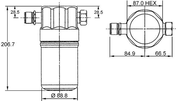 MAHLE AD36000S Осушувач кондиціонера Audi A4/A6/VW Passat 1.6-4.2 87-05
