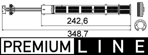 MAHLE AD56000P Осушувач кондиціонера VW Passat 1.4-3.6 05-12