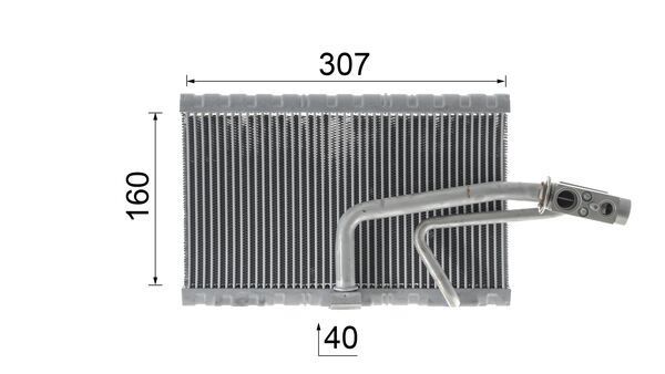 MAHLE AE114000P Випарник, система кондиціонування повітря
