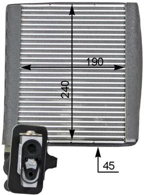 MAHLE AE119000P Випарник, система кондиціонування повітря