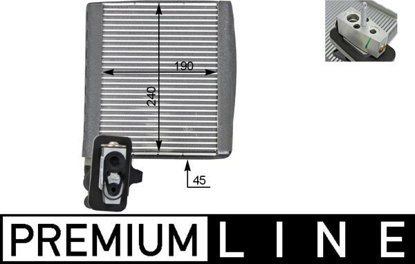 MAHLE AE119000P Випарник, система кондиціонування повітря