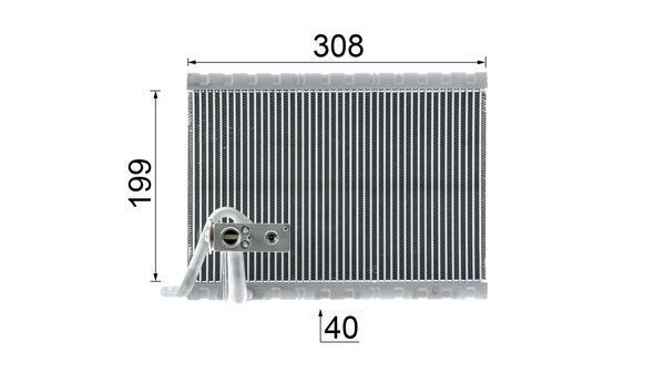 MAHLE AE124000P Випарник, система кондиціонування повітря