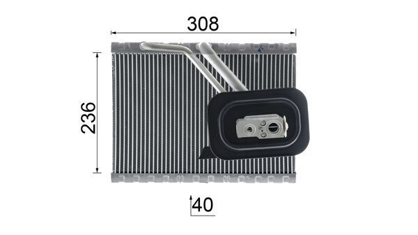 MAHLE AE128000P Випарник, система кондиціонування повітря