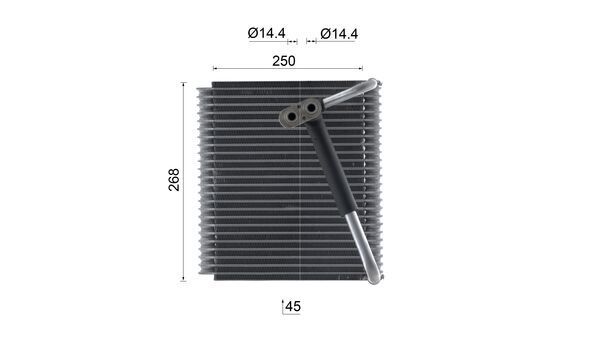 MAHLE AE227000S Випарник, система кондиціонування повітря