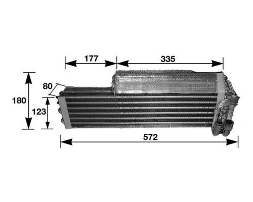 MAHLE AE37000S Випарник, система кондиціонування повітря