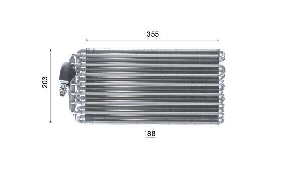 MAHLE AE42000S Випарник, система кондиціонування повітря