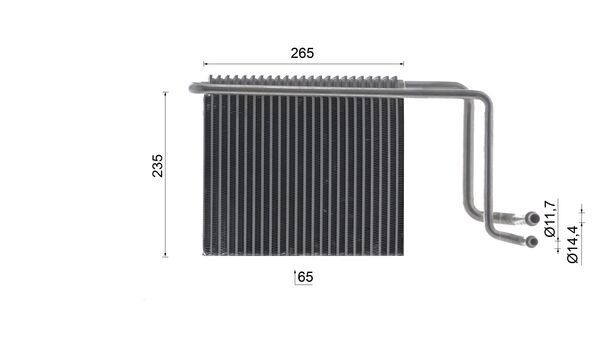 MAHLE AE65000S Випарник, система кондиціонування повітря