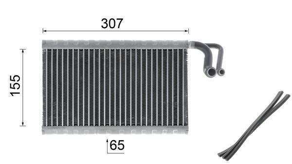 MAHLE AE68000P Випарник, система кондиціонування повітря